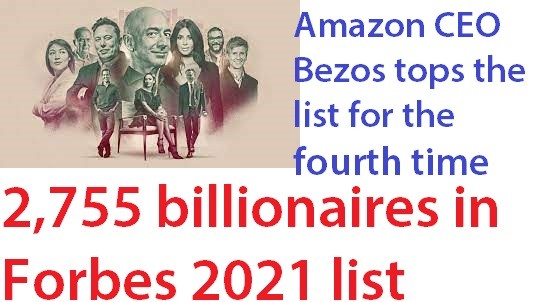 2,755 billionaires in the Forbes list 2021, Amazon CEO Bezos tops the list for the fourth time